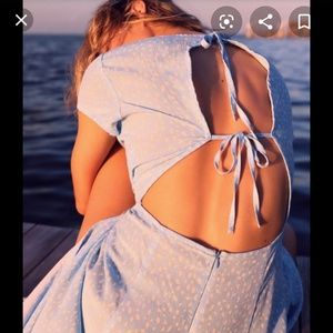 Urban Outfitters Lindsay Cap-Sleeved Midi Dress